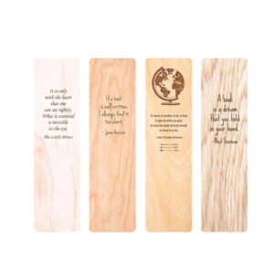 Premium wooden bookmark
