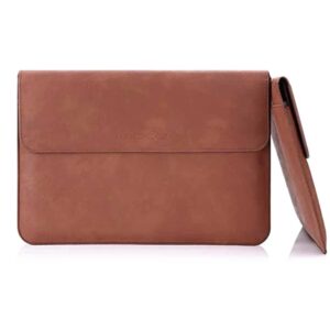 Leather modern laptop sleeve