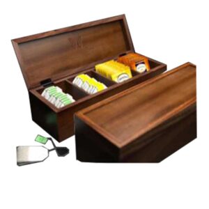 Wooden teabags box