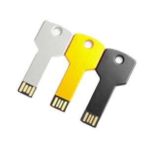 metal key shaped flash memory