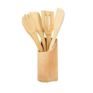 Wooden cooking utensils set